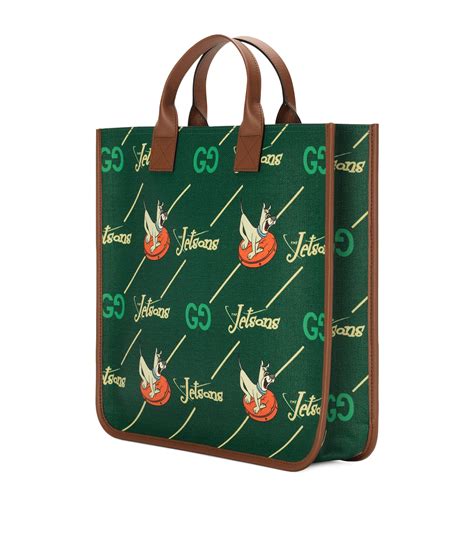 GUCCI KIDS X The Jetsons printed leather tote bag 